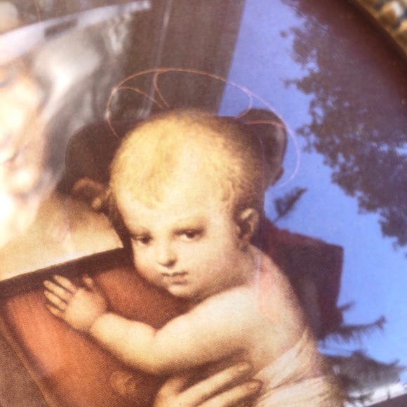 Madonna Gran Duce by Raphael oval framed print - Picture 7 of 8